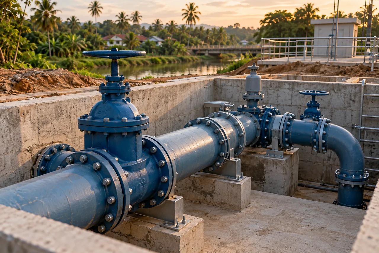 Illustrative water supply & sewerage in a Sri Lankan setting